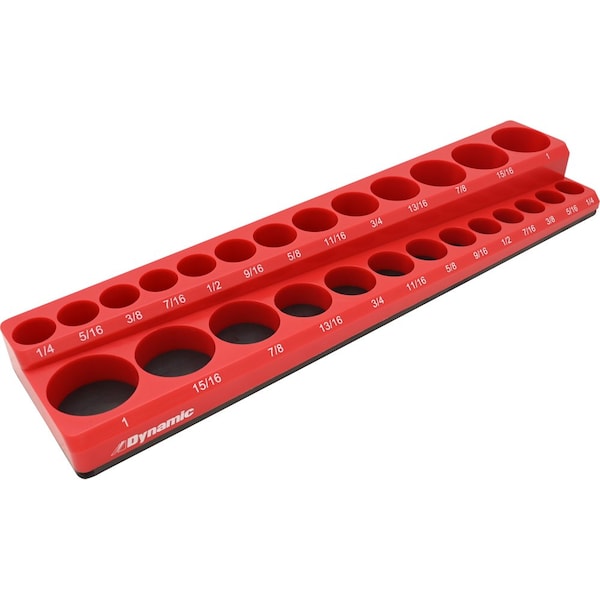 3/8" Drive SAE Magnetic, 26 Socket Organizer